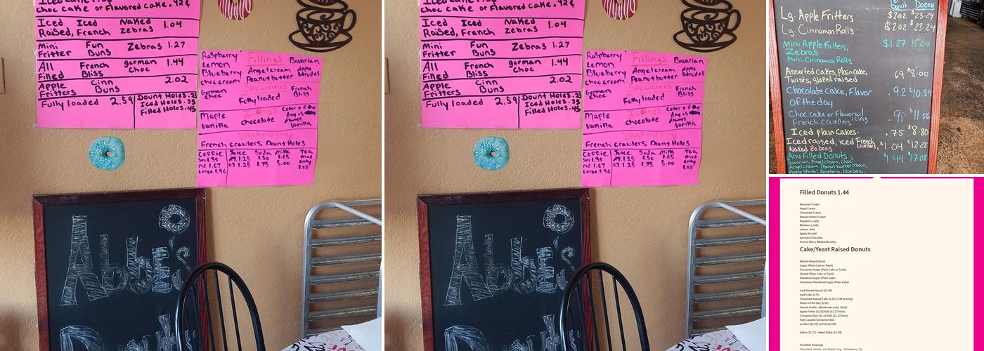 Abbe's Donut Nook Menu