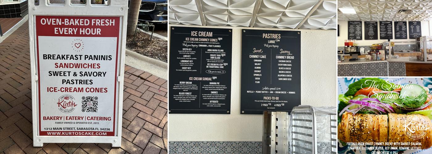 Kurtos Chimney Cake & Bread Menu