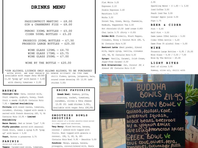 EBIKE CAFE @ Deheers Menu