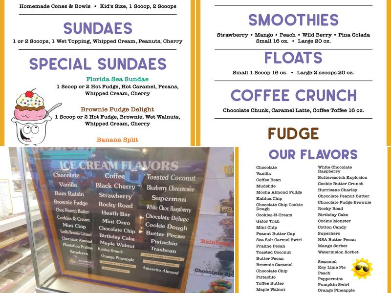 Olaf's Siesta Village Menu