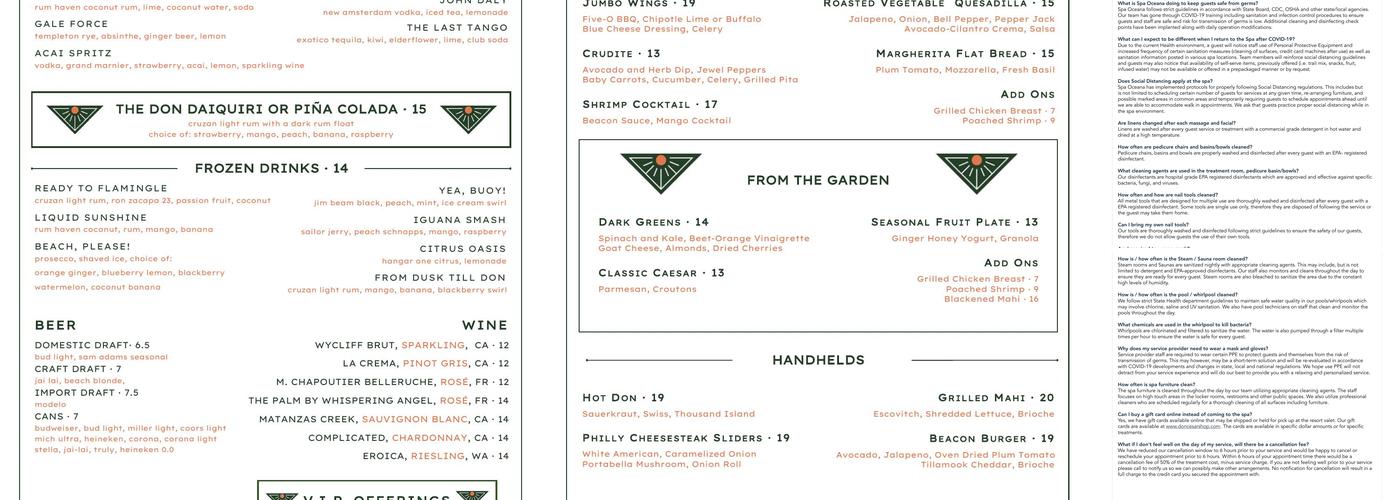 Uncle Andy's Ice Cream Parlor Menu