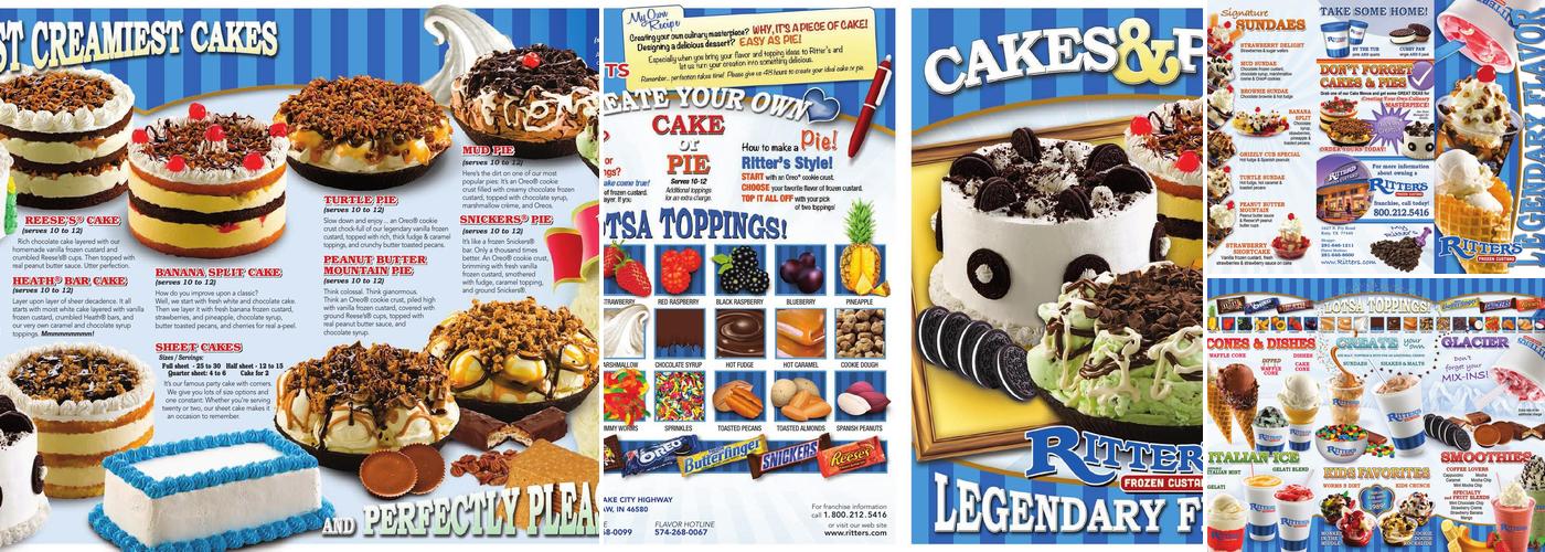 Ritter's Frozen Custard Menu