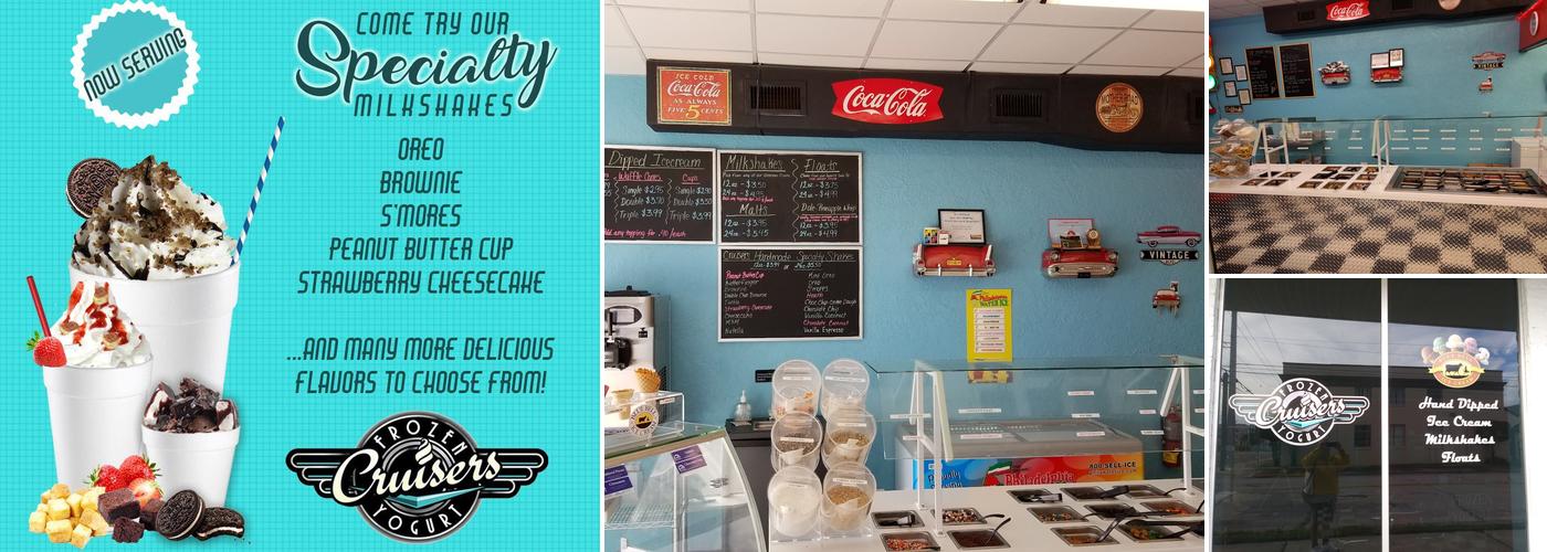 Cruisers Frozen Yogurt Menu
