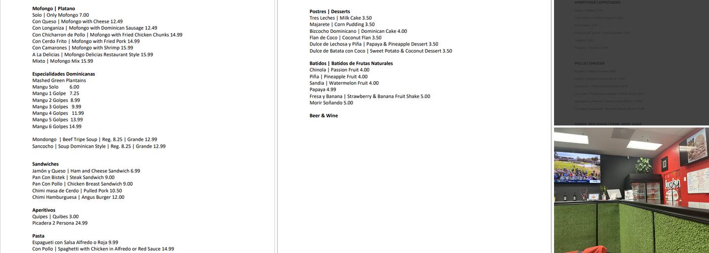 Delicious Makanai Menu