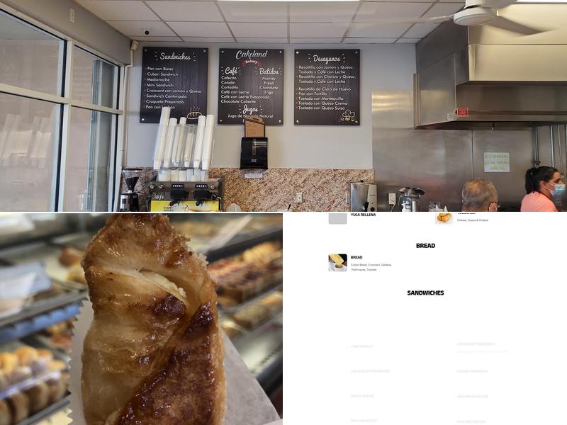 Cakeland Bakery Menu