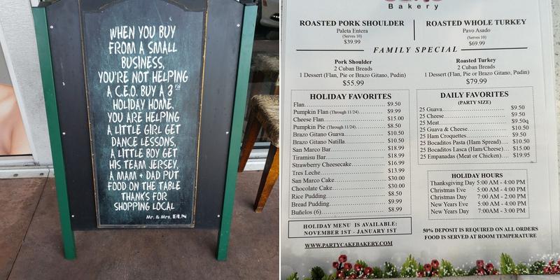 Party Cake Bakery Menu