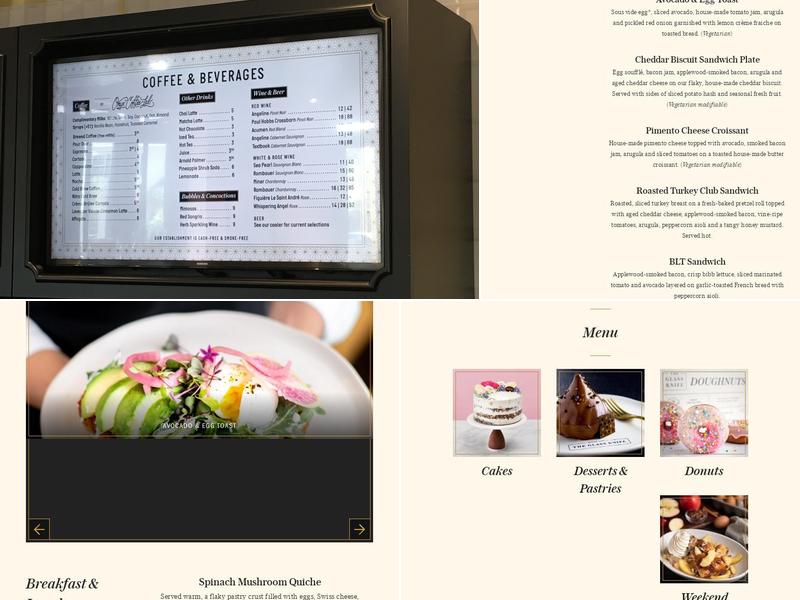 The Glass Knife Menu
