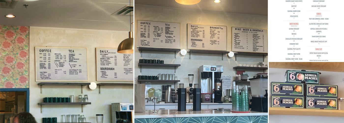 The Little Tart Bakeshop Menu