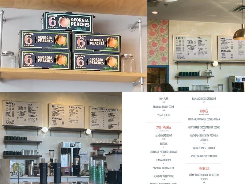 The Little Tart Bakeshop Menu