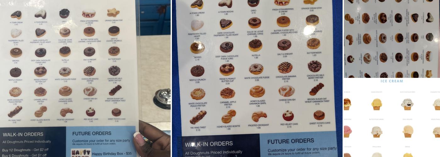 Sublime Doughnuts Menu