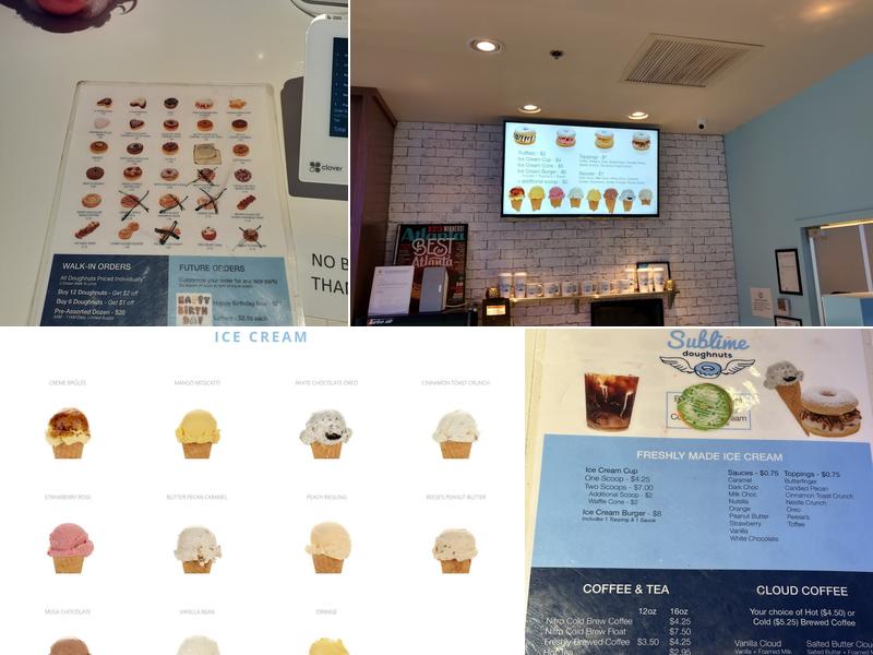 Sublime Doughnuts Menu