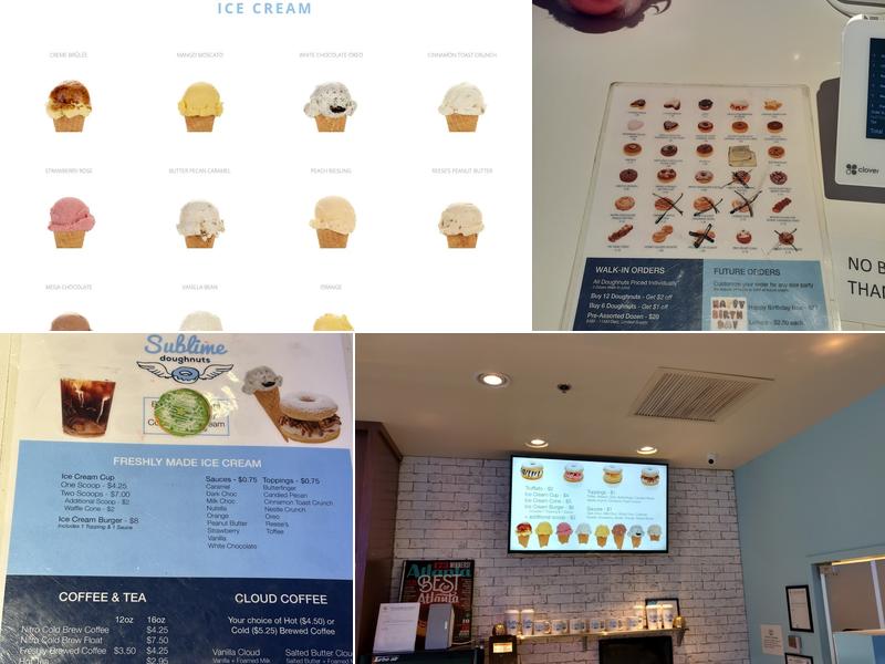Sublime Doughnuts Menu