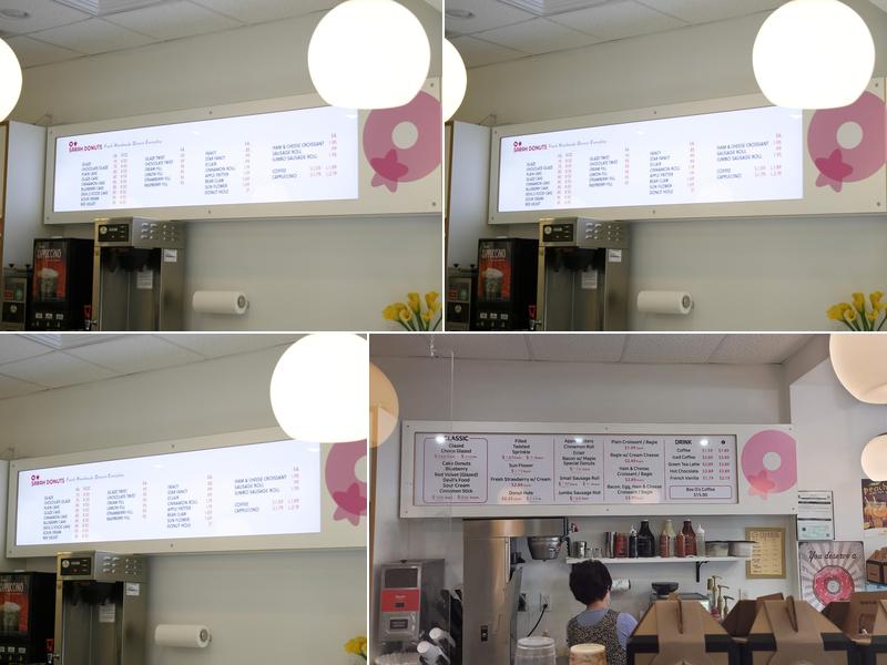 Sarah Donuts Menu