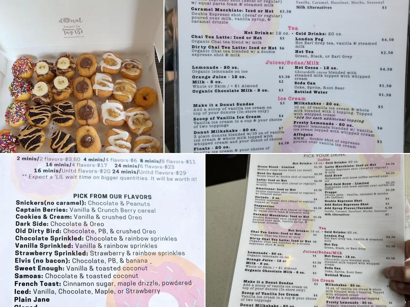 Simply Done Donuts Menu