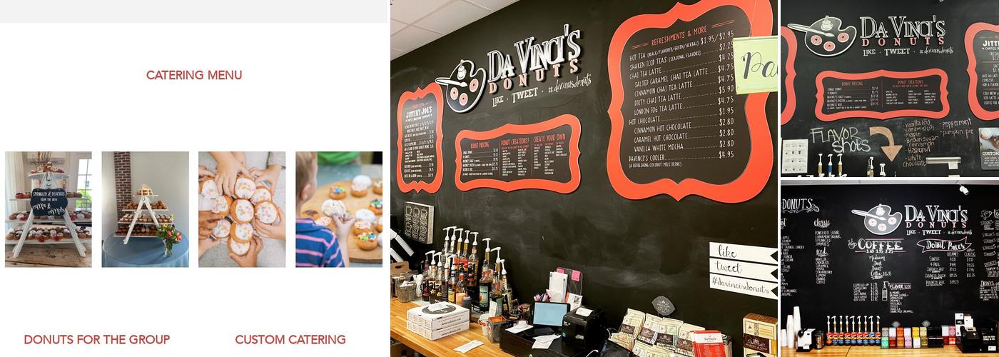 Da Vinci's Donuts Menu