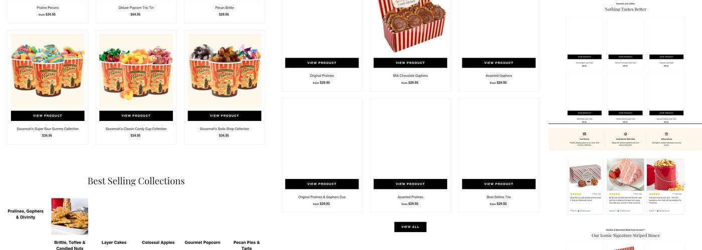 Savannah's Candy Kitchen Menu
