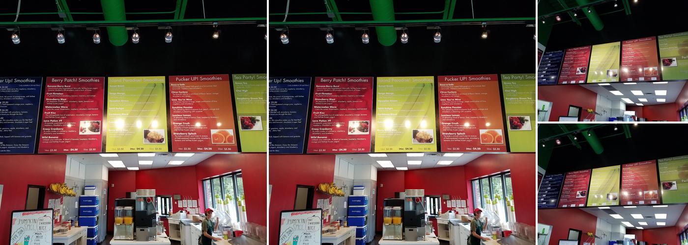 Inta Juice Menu
