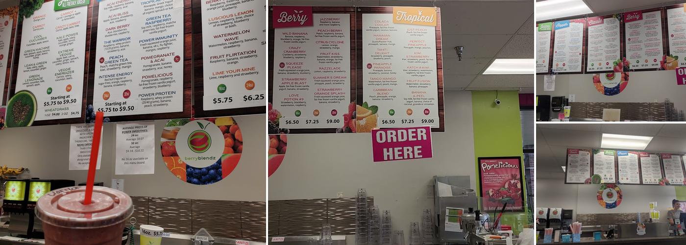 Berry Blendz Menu