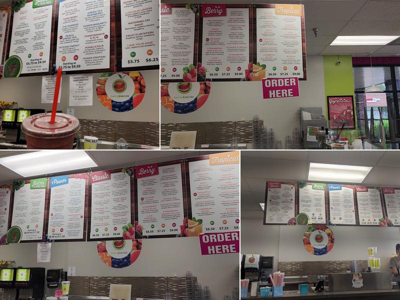 Berry Blendz Menu