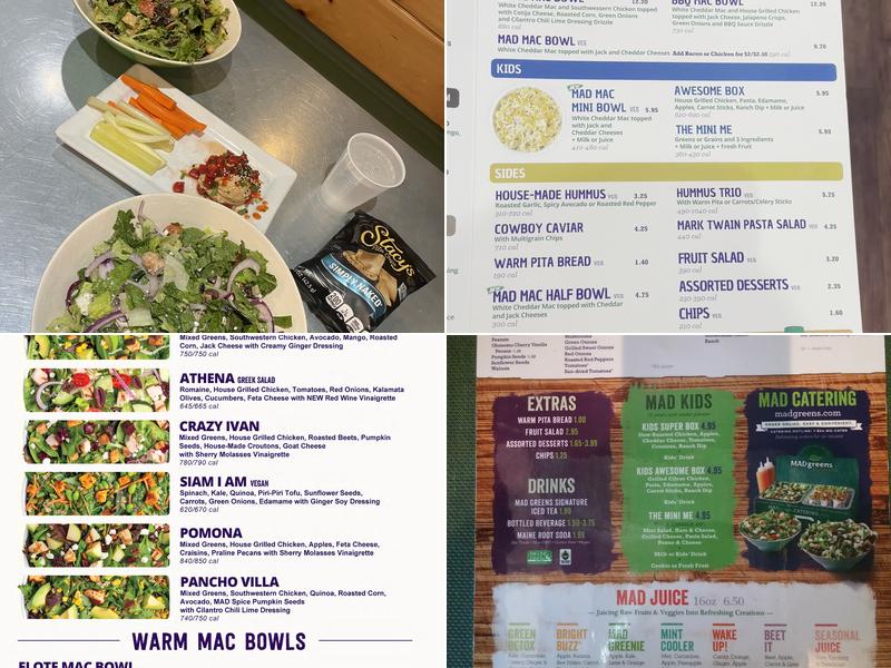 MAD Greens - Castle Rock Menu