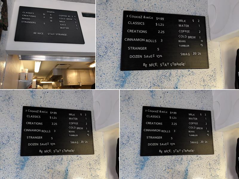 Strange Donuts Menu