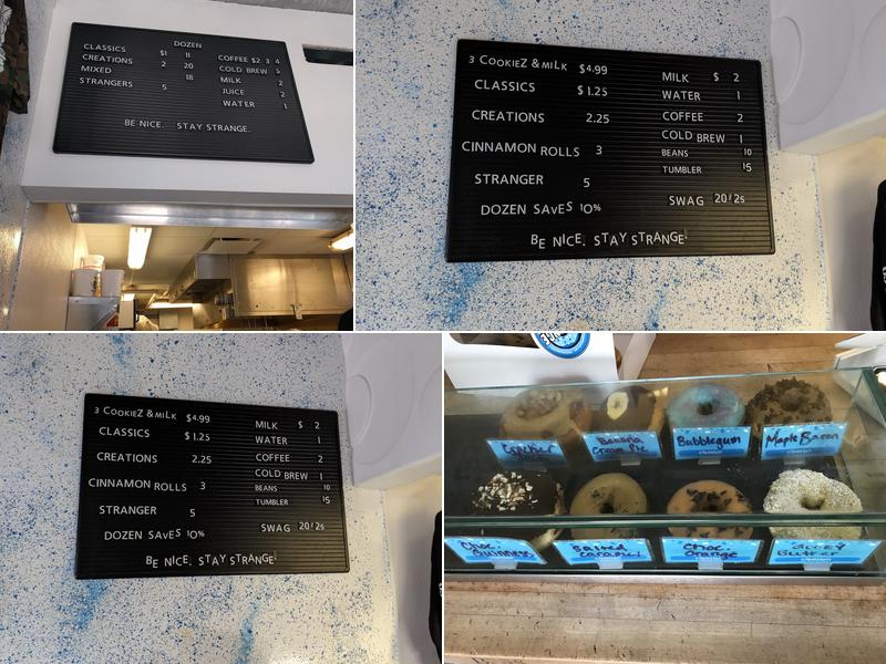 Strange Donuts Menu