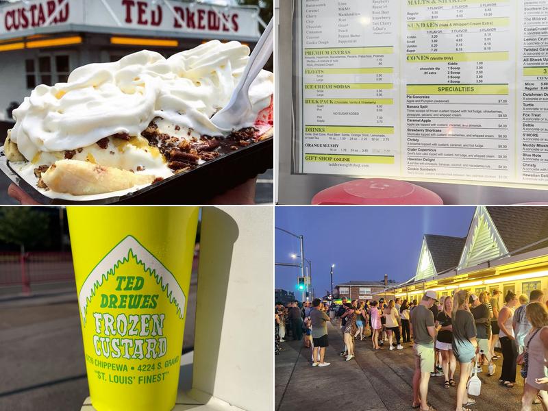 Ted Drewes Frozen Custard Menu
