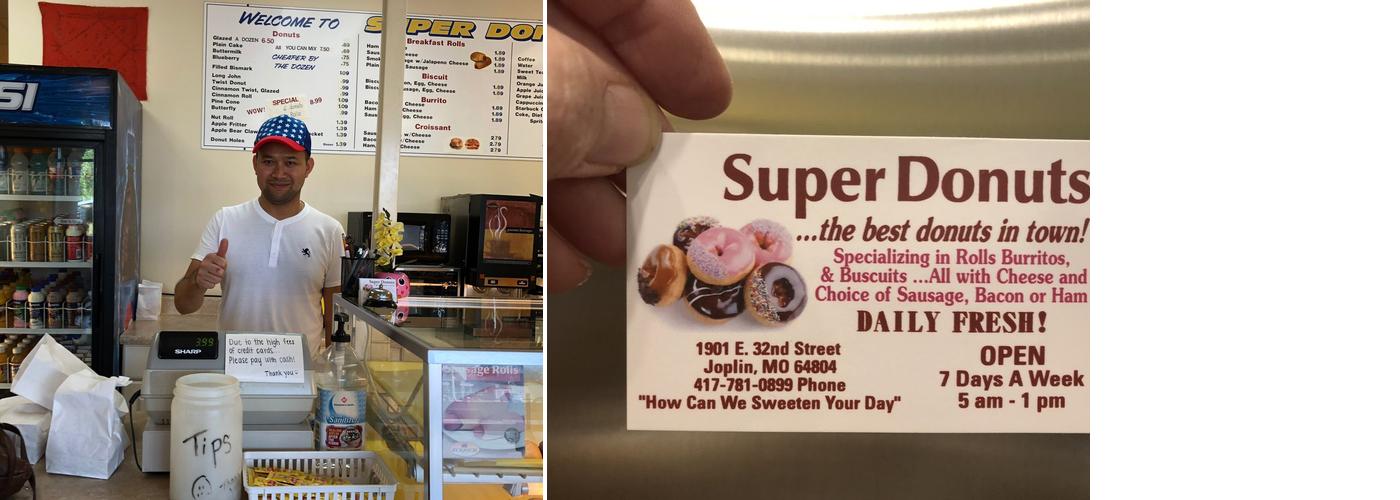 Super Donuts Menu