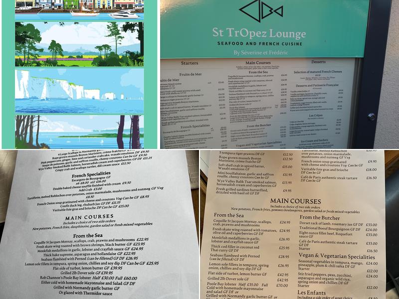 St TrOpez Lounge Menu