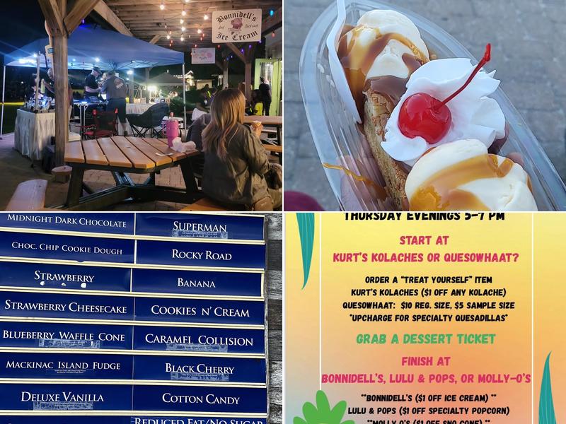 Bonnidell's Ice Cream Menu