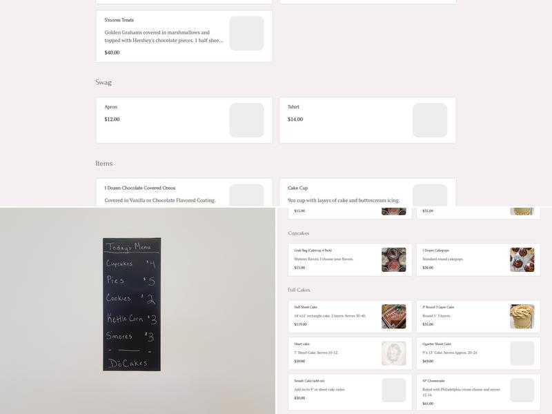 DōCakes Menu