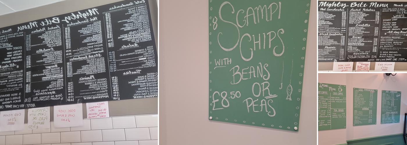 Mighty Bite Cafe Menu