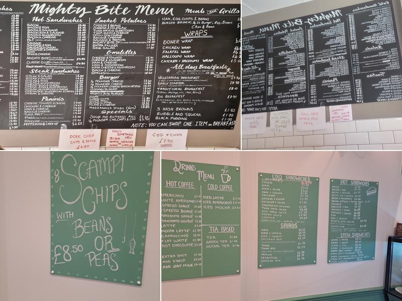 Mighty Bite Cafe Menu