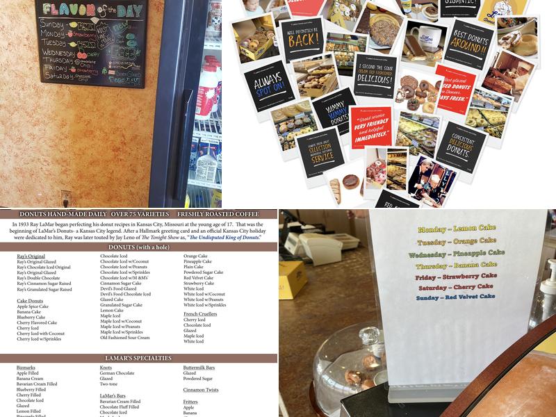 LaMar's Donuts and Coffee Menu