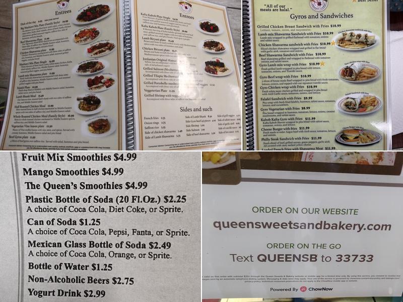 Queen Sweets And Mediterranean Grill Menu