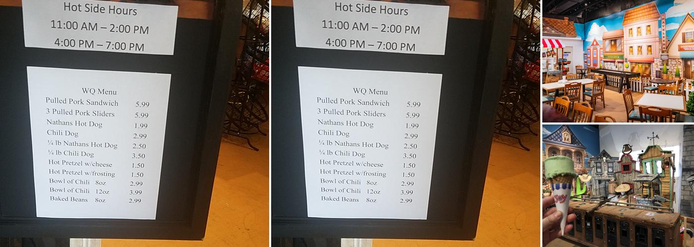 Winters Quarters Water N Ice Menu