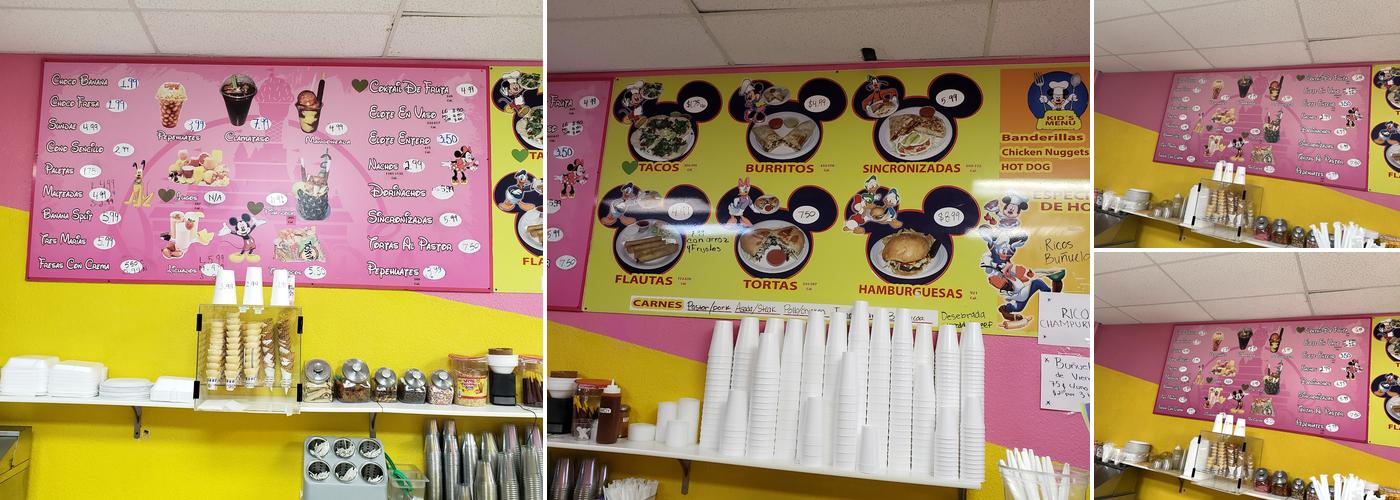 Nevelandia Ice Cream Parlor Menu