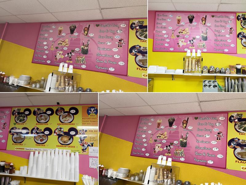 Nevelandia Ice Cream Parlor Menu