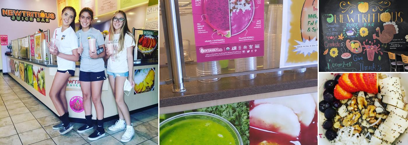 Newtritious Juice Bar Menu