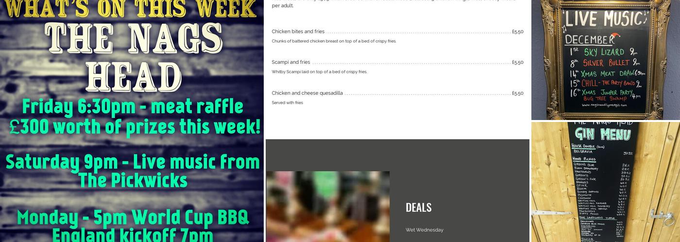 The Nags Head Menu