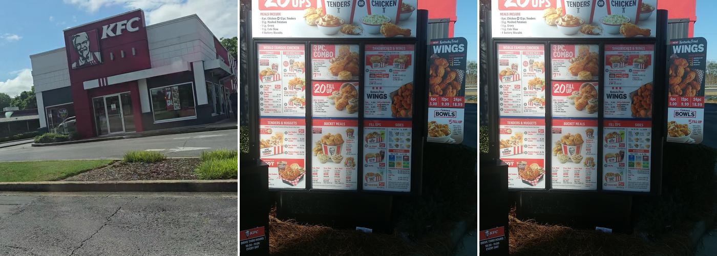 KFC Menu