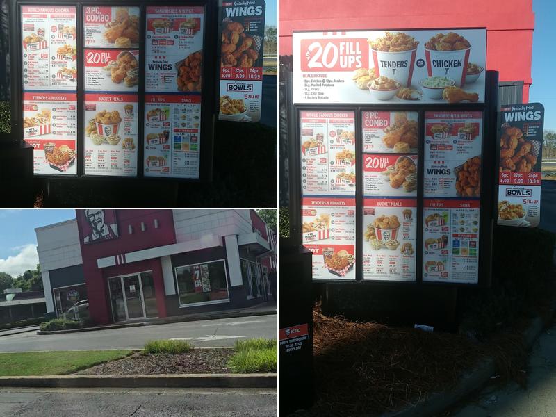 KFC Menu