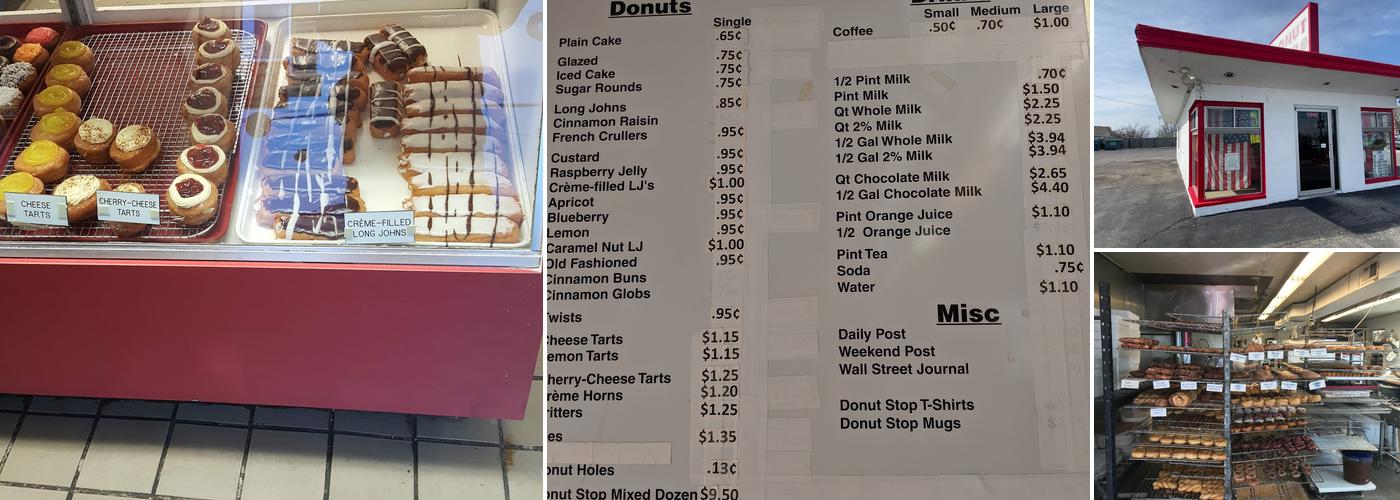The Donut Stop Menu