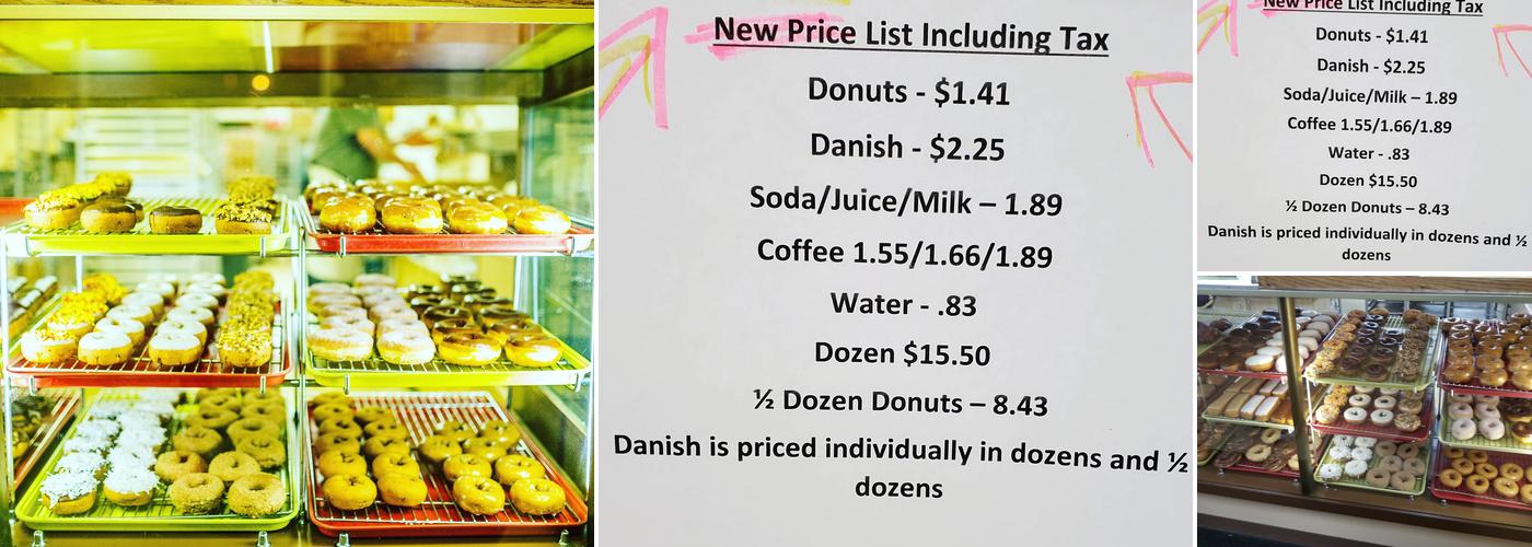 John's Donuts Menu