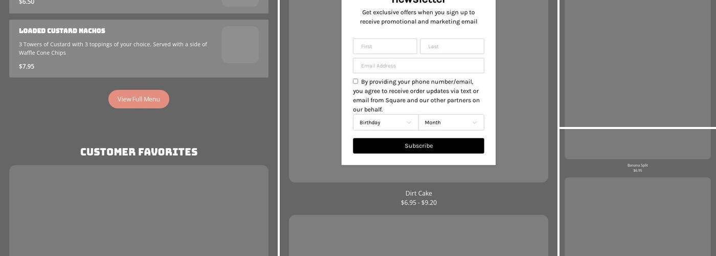 Hoffman's Drive-In Menu