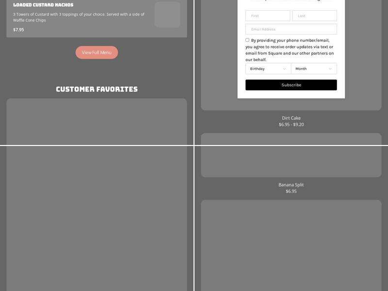 Hoffman's Drive-In Menu