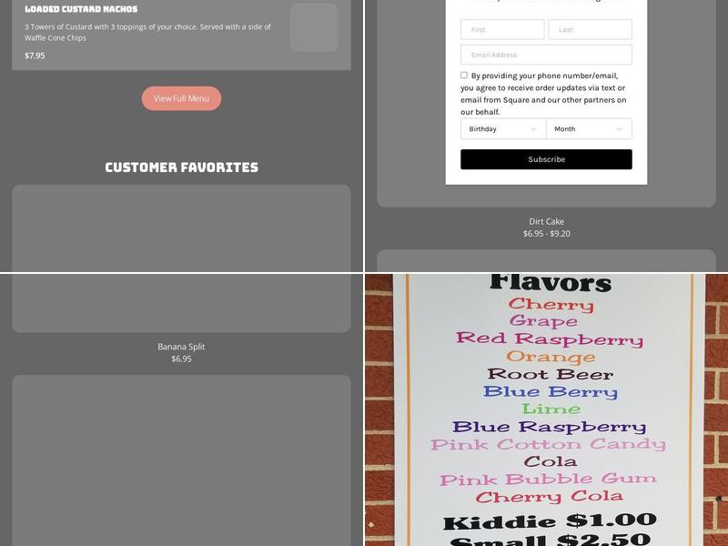 Hoffman's Drive-In Menu