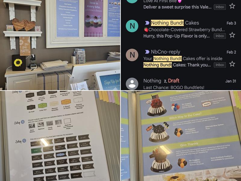 Nothing Bundt Cakes Menu