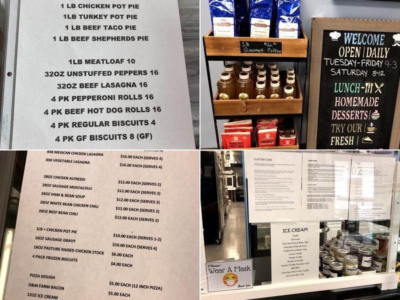 Lizzie Bob's Bakery Menu