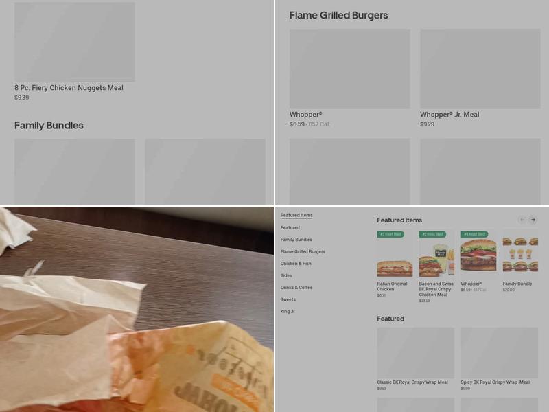 Burger King Menu